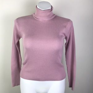 Vintage Dressbarn Ribbed Knit Turtleneck Sweater